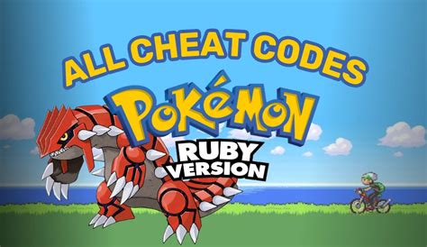 pokemon ruby mega stone cheat code|Pokemon Ruby Cheats .